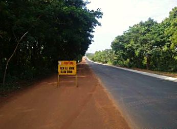 Work in Progress... Construction workers making progress on the Rehabilitation of Ilorin -Jebba -Mokwa-Birnin -Gwari-Kaduna-Road in Kwara State first awarded in 2013 but poorly funded until releases were made from the 2016 budget which has made possible the engagement of 350 local staff and deployment of 100 sets of equipment