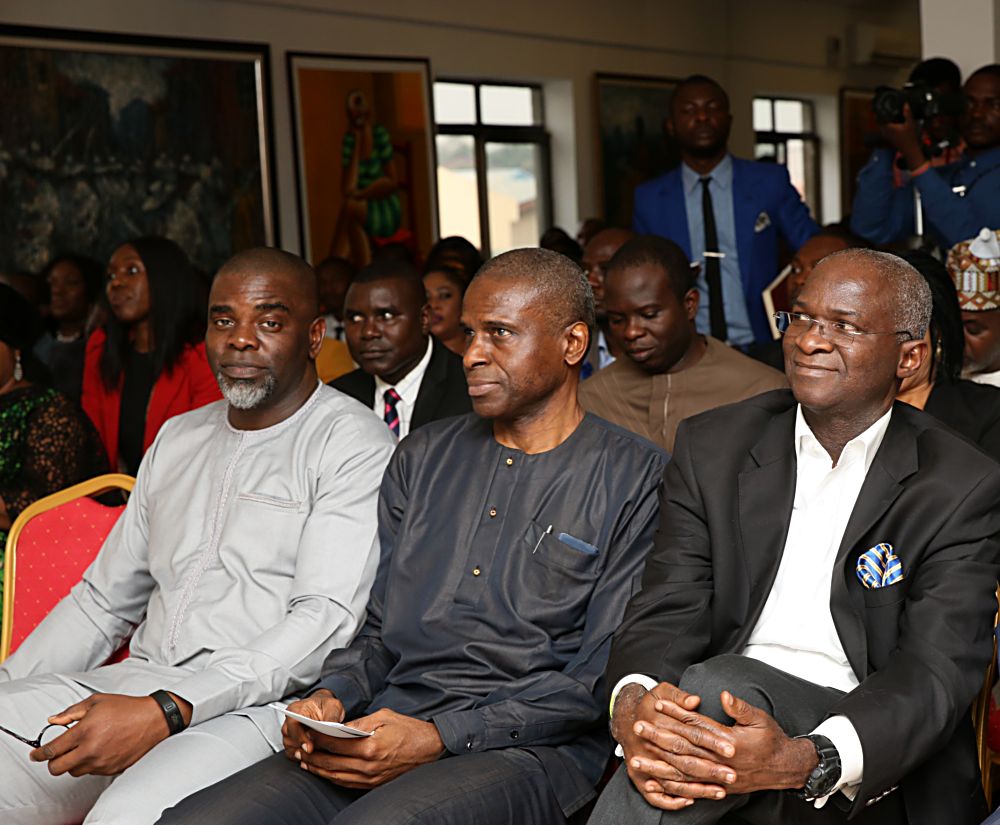 Hon. Minister of Power, Works & Housing, Mr Babatunde Fashola,SAN(right), Permanent Secretary in the Ministry, Engr. Louis (middle)  and Principal Partner, Nextier Power, Mr Partrick Okigbo III(left) during the Power Dialogue meeting on 2016 Power Sector Review & 2017 Power Policy Direction organised by Nextier Power Ltd at the Thought Pyramid Art Centre, 18, Libreville Crescent, Wuse II, Abuja on Wednesday 18th,January 2017