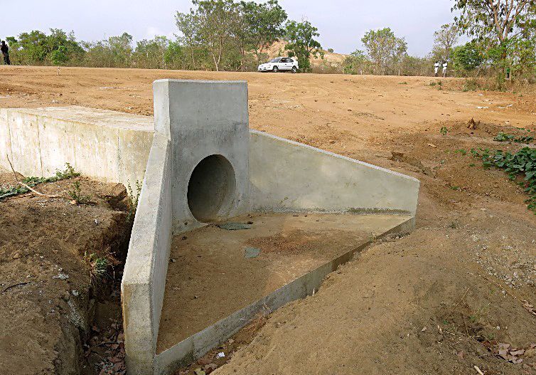 Personnel of the CGC Nigeria Limited,working on the Dualization of Lokoja -Benin Road (Obajana junction- Benin) Section I in Kogi State with first phase awarded in 2012 and second phase in October 2014 but both poorly funded until releases were made from the 2016 budget which would make possible the engagement of 356 local staff and deployment of 105 sets of equipment