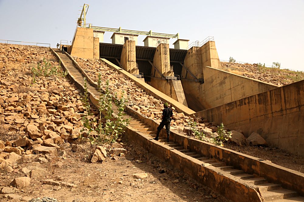 A section of the 40MW Hydro Power Plant during the HonMinister s inspection tour of the  40MW Hydro Power Plant in Dadin Kowa Gombe State on Day Three of his inspection tour of Highway Projects in the North East Zone on Saturday 18th March 2017