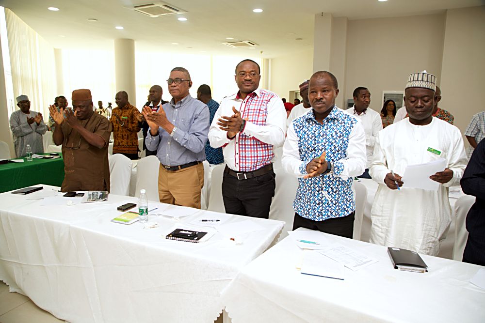 Hon Minister of Power Works  Housing Mr Babatunde Fashola SANleft and former Director General Bureau of Public Procurement Engr Emeka Ezehright shortly after Day One of the 3Day Retreat for Heads of Departments  Agencies under the Federal Ministry of Power Works  Housing at the Cedar Estate  Abuja on Thursday 18th  May 2017