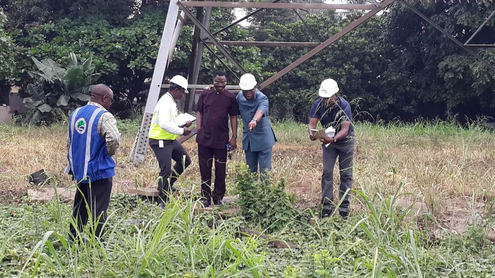 MDCEO NEMA SHOWING THE COO OF   IKEJA ELECTRIC CABLES NOT IN CABLE TRENCH AT ISOLO 13233KV TRANSMISSION   SUBSTATION