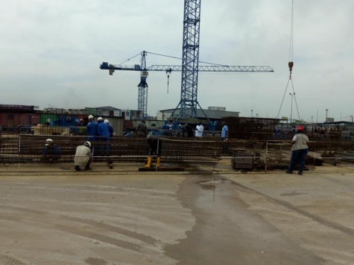 Production of Steel Reinforcement for Piling Works on the 2nd Niger Bridge Linking Anambra and Delta States On Going at the Messsrs Julius Berger Plc Yard Onisha Anambra State