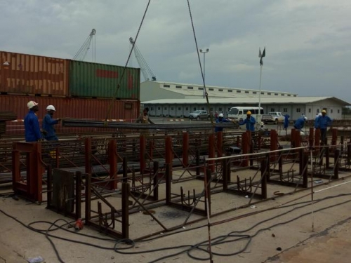 Production of Steel Reinforcement for Piling Works on the 2nd Niger Bridge Linking Anambra and Delta States On Going at the Messsrs Julius Berger Plc Yard Onisha Anambra State