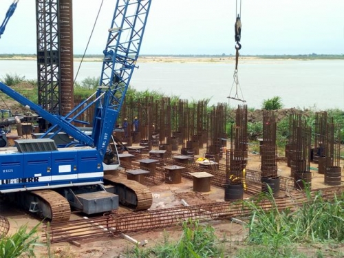 On Oging Piling Works on  the Construction of 2nd Niger Bridge Linking Anambra and Delta States Onisha End Anambra State