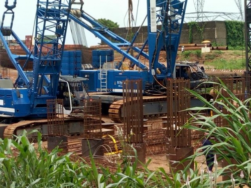 On Oging Piling Works on  the Construction of 2nd Niger Bridge Linking Anambra and Delta States Onisha End Anambra State