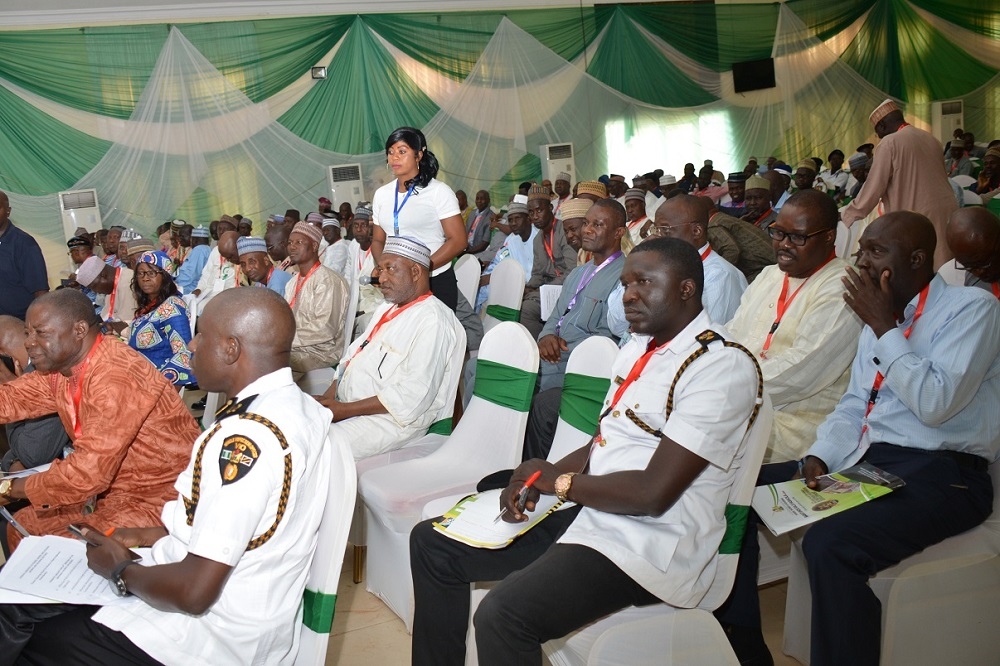 Council members deliberating on the submission from the various Thermatic Group reports at the National Council on Works holding at Kebbi State  Photos by Bose from Press Department of the Ministry