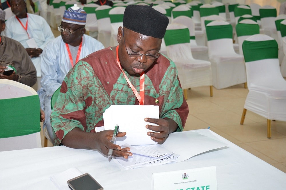 Members Of The High Table And Other Delegates At The Permanent Secretarys Meeting During The 24th National Council On Works With Theme Ensuring ValueForMoney In Nigerian Highways Development Taking Place In Birnin Kebbi Kebbi State