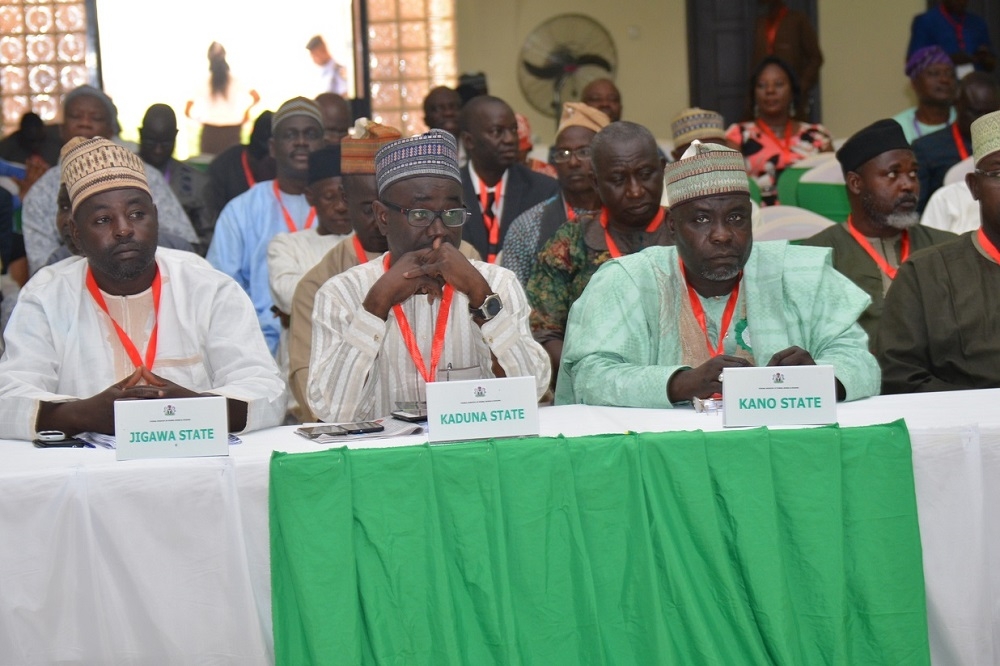 Members Of The High Table And Other Delegates At The Permanent Secretarys Meeting During The 24th National Council On Works With Theme Ensuring ValueForMoney In Nigerian Highways Development Taking Place In Birnin Kebbi Kebbi State