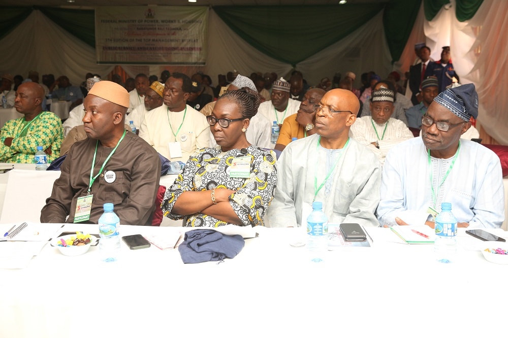 Fashola Hassan At The 5th Edition Of The Top Management Retreat Of The Ministry Of Power Works And Housing In Sokoto State