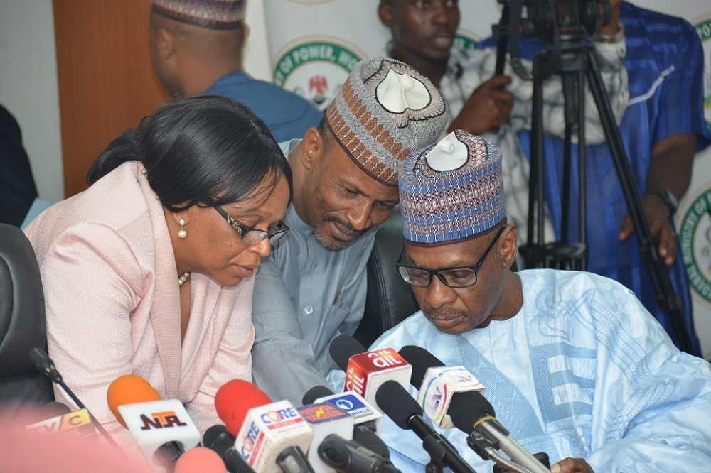 the Honourable Ministers Press Briefing at the Ministrys Headquarter Mabushi Abuja on Monday 12th November 2018