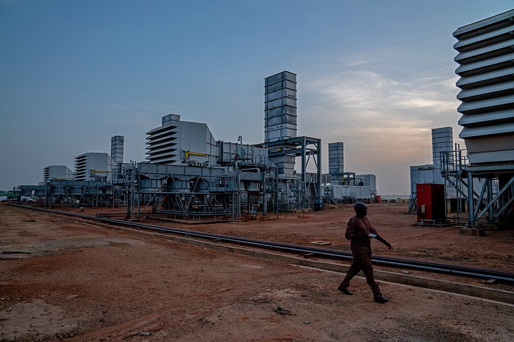 A cross section  of the 215MW Kaduna Power Plant during an  inspection of the ongoing construction work on the Plant by  the Hon  Minister of Power Works   Housing  Mr Babatunde Fashola SAN   in Kudenda  Kaduna State on Sunday  25th November 2018