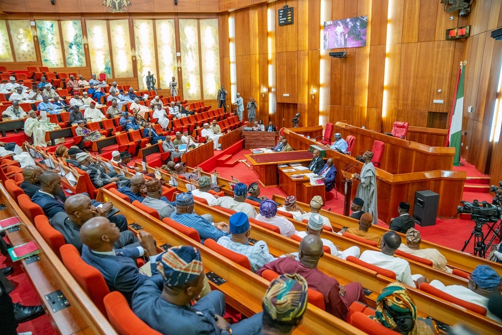 Former Hon  Minister of Power  Works   Housing  Mr Babatunde Fashola  SAN during his Senate Confirmation Screening following his renomination by President Muhammadu Buhari as a Minister of the Federal Republic at the Senate Chamber  National Assembly on Monday 29th  July 2019