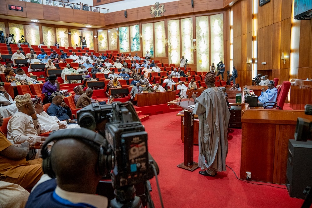 Former Hon  Minister of Power  Works   Housing  Mr Babatunde Fashola  SAN during his Senate Confirmation Screening following his renomination by President Muhammadu Buhari as a Minister of the Federal Republic at the Senate Chamber  National Assembly on Monday 29th  July 2019