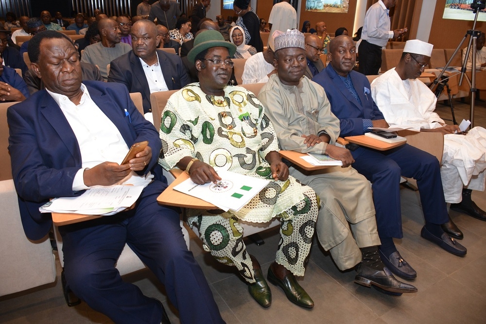 The Honourable Minister of Works and Housing  Hon Babatunde Fashola  SAN  and the Minister of State  Abubakar D  Aliyu resumes office at the Ministry s Headquarter  Mabushi Abuja with the Permanent Secretary and staff of the Ministry in attendance on the 21st of August  2019