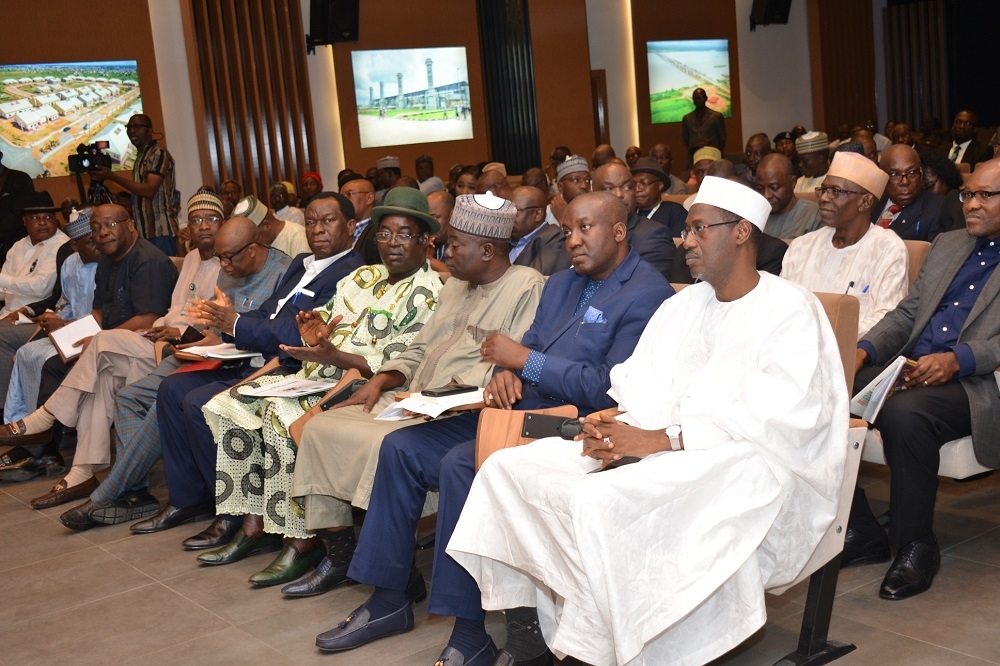 The Honourable Minister of Works and Housing  Hon Babatunde Fashola  SAN  and the Minister of State  Abubakar D  Aliyu resumes office at the Ministry s Headquarter  Mabushi Abuja with the Permanent Secretary and staff of the Ministry in attendance on the 21st of August  2019