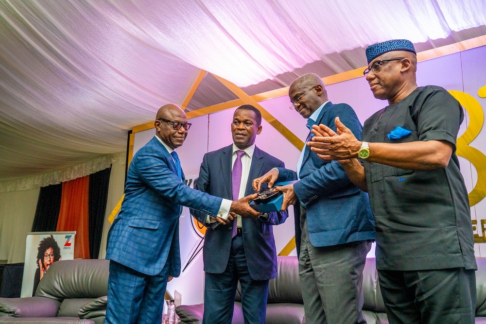 Hon  Minister of Works   Housing  Mr Babatunde Fashola SAN 2nd right   Chairman  Ikoyi Club  Mr Yomi Orenuga 2nd left   Vice Chairman  Mr Tafa Zibiri Aliu left  and CEO of CMC Connect  Mr Yomi Badejo Okusanya  shortly after the Hon  Minister delivered a  a lecture titled   Ikoyi Club at 81  The Youth and Leadership in Nation Building       to Commemorate the 81st Anniversary of Ikoyi Club 1938 in  Lagos on Thursday  26th September 2019