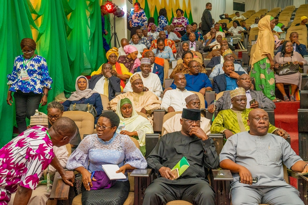 Cross Section of the Directors and other members of Staff of the Ministry of Works   Housing and Ministry of Power during  the Federal Ministry of Works   Housing 2018 Recognition   Reward Ceremony at the Idris  A  Abdulkadir Auditorium National Universities Commission Maitama  Abuja