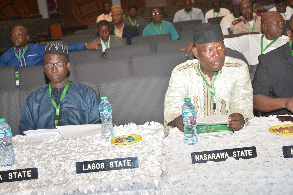 The Permanent Secretary Ministry of Works and Housing ably represented by Engr Uzor C O giving the opening remarks at the meeting of Permanent Secretaries at the 25th Meeting of the National Council of Works holding in Calabar Cross River State on the 27th November 2019