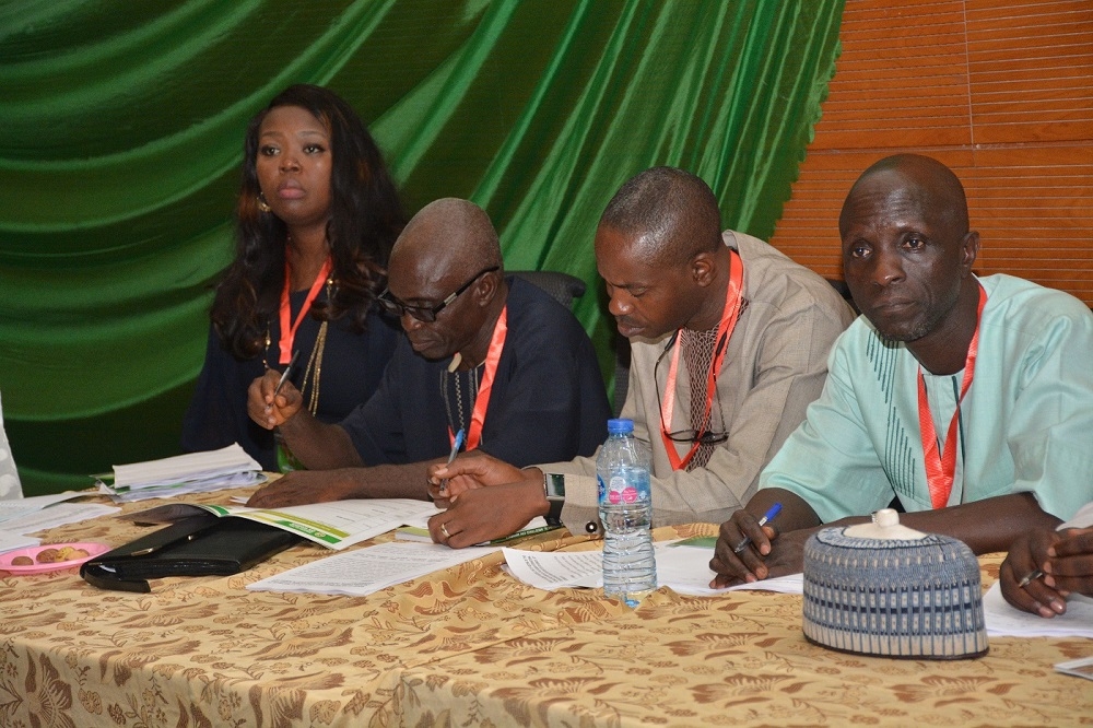 The Permanent Secretary Ministry of Works and Housing ably represented by Engr Uzor C O giving the opening remarks at the meeting of Permanent Secretaries at the 25th Meeting of the National Council of Works holding in Calabar Cross River State on the 27th November 2019