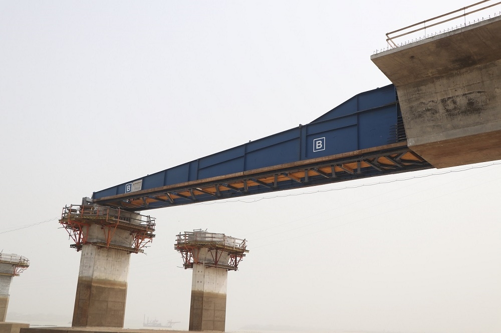 Next Level Agenda  The Honourable Minister of Works and Housing  Mr  Babatunde Fashola  SAN  on the deck of the 2nd Niger Bridge Project  Asaba Section by Messrs Julius Berger Plc on the 11th of February  2020