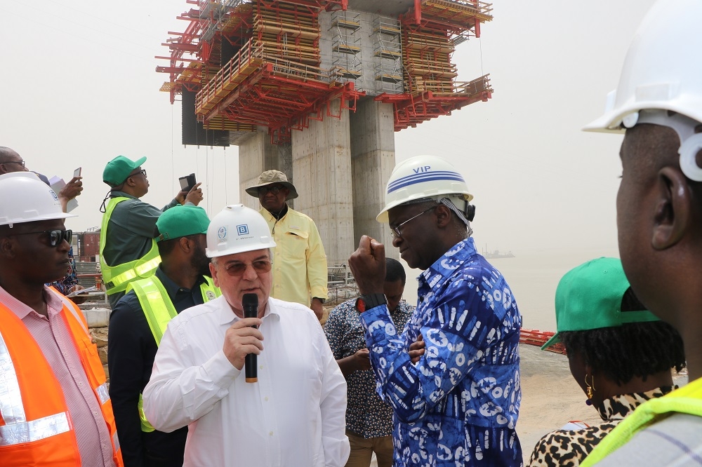 Next Level Agenda  The Honourable Minister of Works and Housing  Mr  Babatunde Fashola  SAN  inspects the 2nd Niger Bridge project  Anambra Section by Messrs Julius Berger Plc on the 11th of February  2020