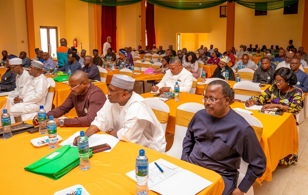 Cross Section of the  Heads of Departments and Chief Executive Officers of Agencies of the Federal Ministry of Works and Housing  during Day One of  the 7th  Edition of the Top Management Retreat   with the theme   Service Delivery for National Prosperity    at the Gombe International Hotel  Gombe State on Friday  21st February 2020