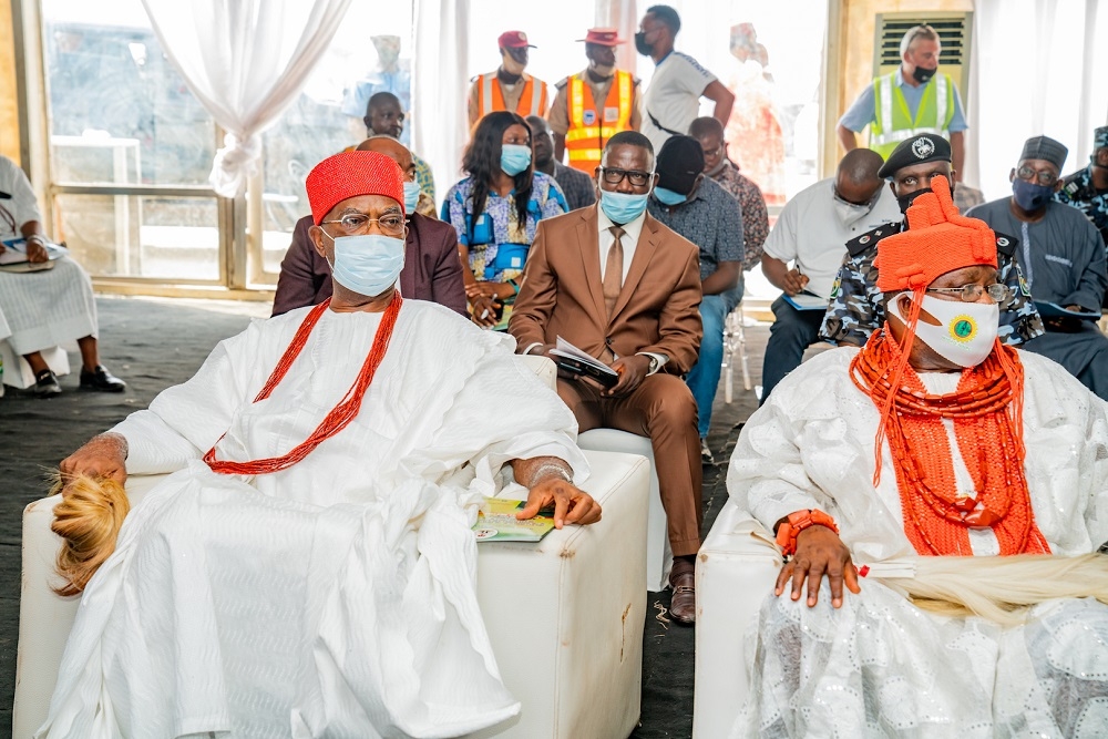 Cross section of the ParticipantsÂ during the Project Update Inspection of the Main Works and Associated Infrastructures of the Second Niger Bridge Project in Anambra and Delta States/ Town Hall Meeting with Stakeholders on Friday, 20th November 2020