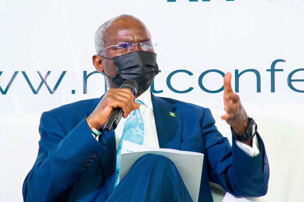 Hon. Minister of Works and Housing, Mr. Babatunde Fashola, SAN participating in the Panel Discussion shortly after his presentation on the sub-theme, &quot;Investment Opportunities in Transport Infrastructure,&quot; at the 2-Day National Conference on Transportation Development Financing in Nigeria, organized by the Nigerian Institute of Transport Technology (NITT), Zaria in collaboration with the Federal Ministry of Transportation  at the Shehu Musa Yar&#039;Adua Centre, Abuja on Tuesday, 17th July 2021. 