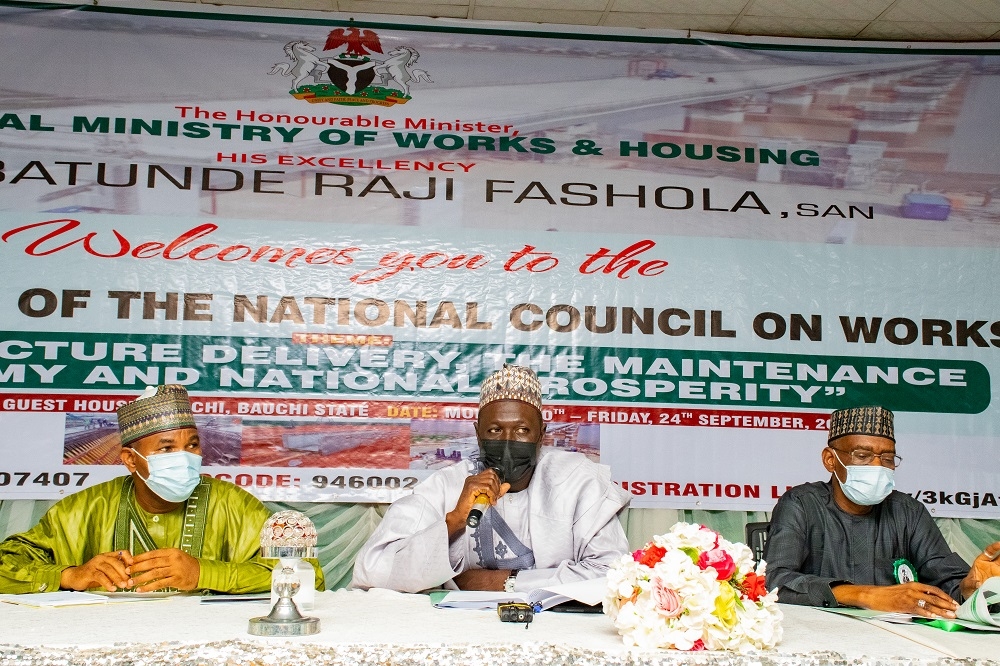 Day 3 of the 27th National Council on Works with theme &quot;Infrastructure Delivery, The maintenance Economy and National Prosperity&quot; holding at the Command Guest House, Bauchi, Bauchi State on the 22nd September, 2021.