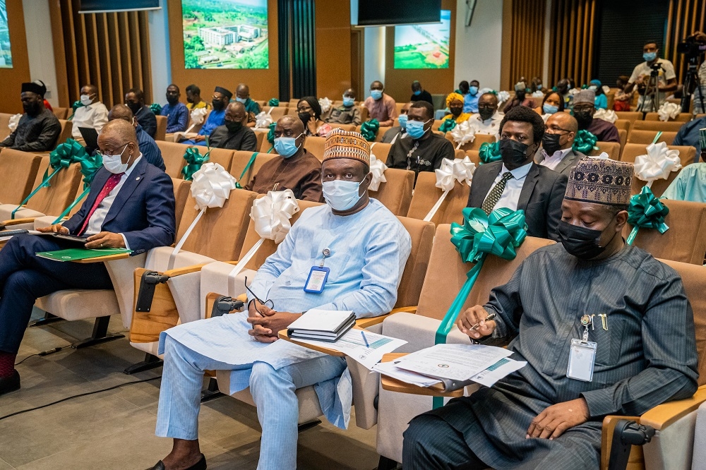 Cross section of the audience comprising representatives of the media and ICPC during the HDMI Value-Added Concession (VAC) Request for Proposal (RFP) Virtual Opening of Technical Bid Ceremony at the Ministry of Works and Housing Headquarters, Mabushi, Abuja on Wednesday 23rd February 2022