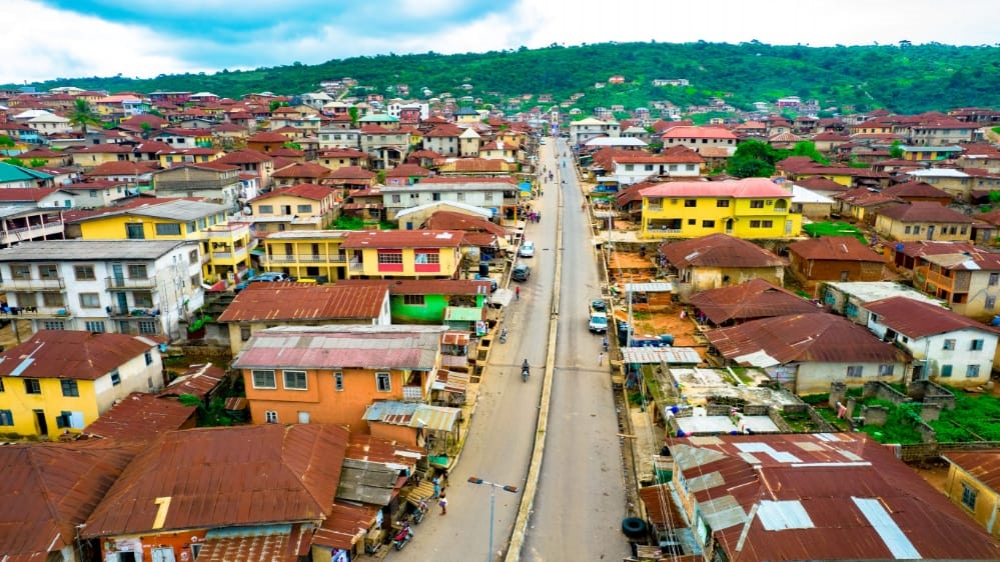 Area View of the Official Commissioning and Handover of Efon Alaaye - Erinmo - Iwaraja Road in Ekiti State today 16th of June 2022