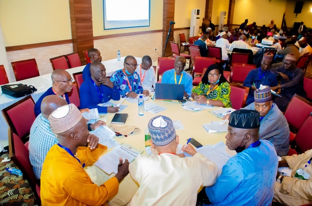 Plenary Technical Session on Memoranda (Thematic Groups) ongoing at the Meeting of the National Council on Works with theme &quot;Infrastructure, the season of Completion&quot; taking place at Bristol Palace Hotel, Kano State on the 22nd of August, 2022