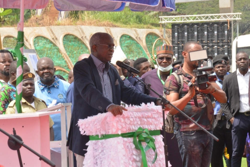 Joint Commissioning of the newly constructed two-lane Border Bridge over the Cross River at the Nigeria-Cameroon Border at Mfum/Ekok on Thursday, 3rd November 2022