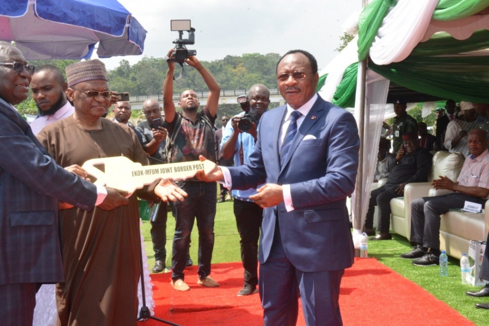 Joint Commissioning of the newly constructed two-lane Border Bridge over the Cross River at the Nigeria-Cameroon Border at Mfum/Ekok on Thursday, 3rd November 2022