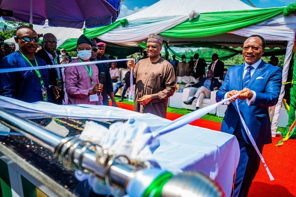 Joint Commissioning of the newly constructed two-lane Border Bridge over the Cross River at the Nigeria-Cameroon Border at Mfum/Ekok on Thursday, 3rd November 2022