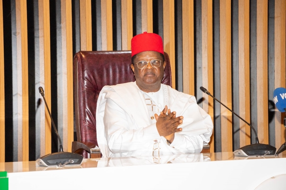 MINISTER OF WORKS, H.E, DAVID UMAHI AT THE OFFICIAL ASSUMPTION OF OFFICE