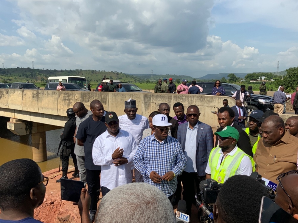 HONOURABLE MINISTER OF WORKS, ENGR. DAVE UMAHI INSPECTION OF ABUJA - LOKOJA EXPRESS ROAD ON WEDNESDAY 23RD AUGUST 2023