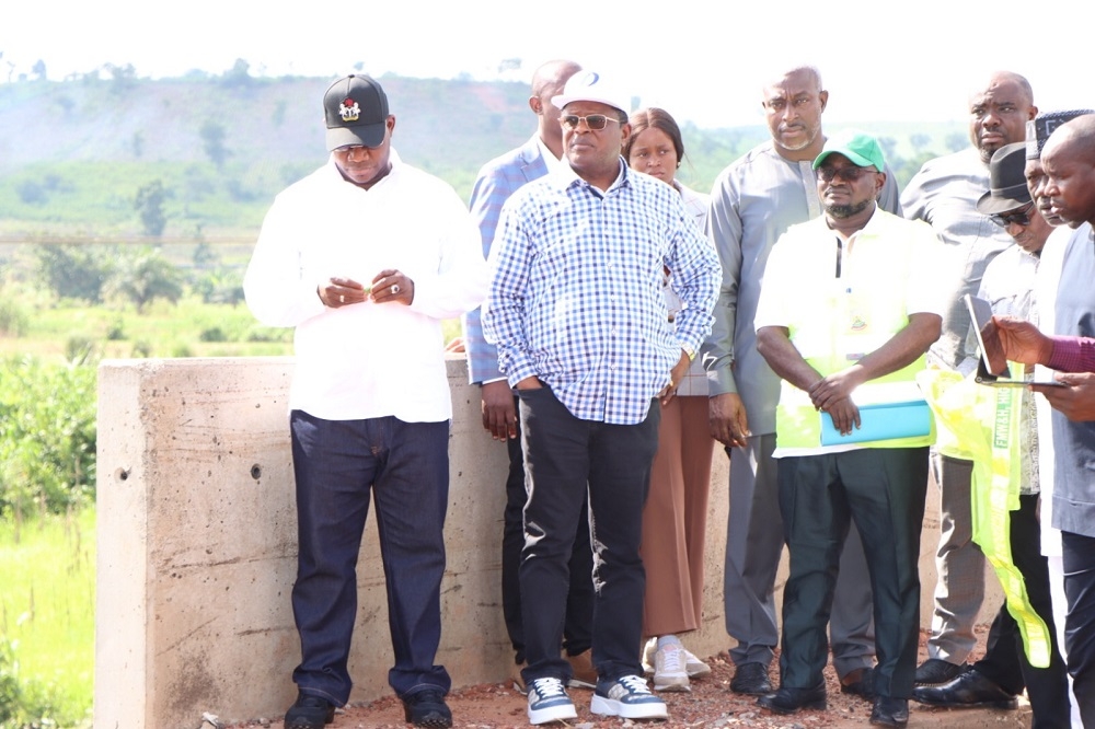 HONOURABLE MINISTER OF WORKS, ENGR. DAVE UMAHI INSPECTION OF ABUJA - LOKOJA EXPRESS ROAD ON WEDNESDAY 23RD AUGUST 2023