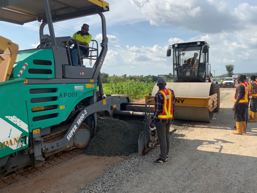 HONOURABLE MINISTER OF WORKS, ENGR. DAVE UMAHI INSPECTION OF ABUJA - LOKOJA EXPRESS ROAD ON WEDNESDAY 23RD AUGUST 2023