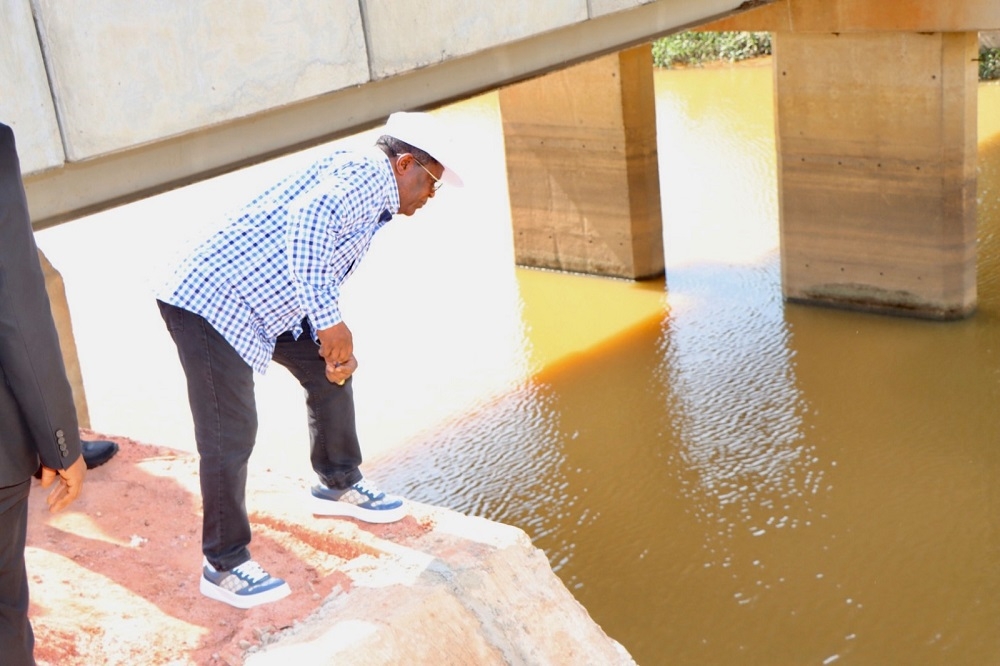 HONOURABLE MINISTER OF WORKS, ENGR. DAVE UMAHI INSPECTION OF ABUJA - LOKOJA EXPRESS ROAD ON WEDNESDAY 23RD AUGUST 2023