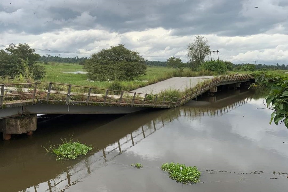 Uwherun Bridge along East - West Road, Section 1: Warri - Kaiama  in Delta State