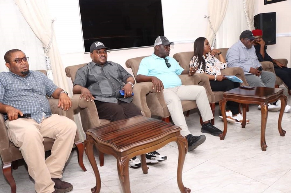 Other Guests as the Honourable Minister, Federal Ministry of Works, Senator Dave Umahi Paid a courtesy visit to the Governor of Abia State, H.E Dr Alex Otti OFR in Abia State on the 7th September, 2023