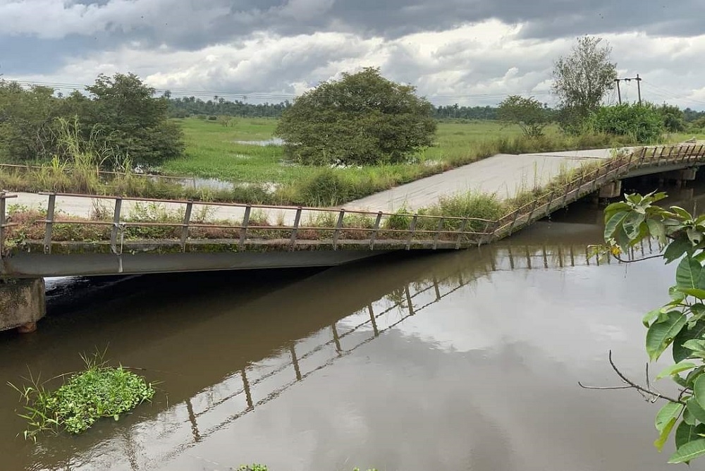 Uwherun Bridge along East - West Road, Section 1: Warri - Kaiama  in Delta State