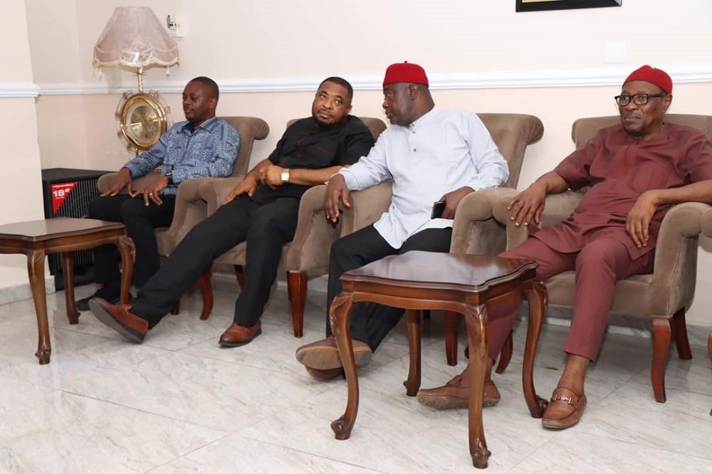 Other Guests as the Honourable Minister, Federal Ministry of Works, Senator Dave Umahi Paid a courtesy visit to the Governor of Abia State, H.E Dr Alex Otti OFR in Abia State on the 7th September, 2023