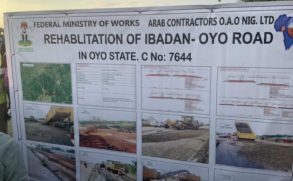 Rehabilitation of Ibadan - Oyo Road in Oyo States