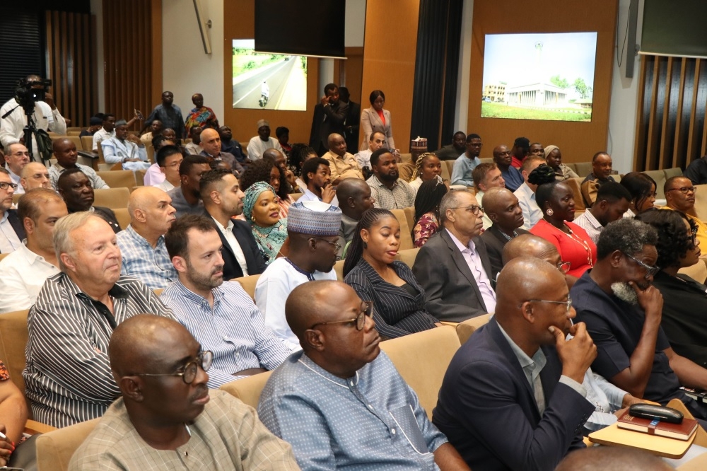 Honourable Minister of Works, H.E, Senator (Engr) David Nweze Umahi in a meeting with Contractors of Road Projects across the country at the Ministry's Conference Hall, Mabushi Abuja on Wednesday, 11th October, 2023