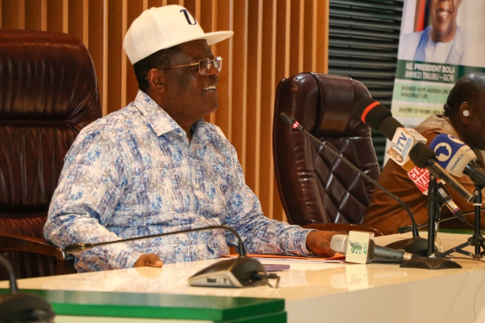 Honourable Minister of Works, H.E, Senator (Engr) David Nweze Umahi in a meeting with Contractors of Road Projects across the country at the Ministry's Conference Hall, Mabushi Abuja on Wednesday, 11th October, 2023