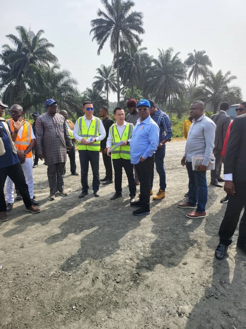 Works Minister, His Excellency Sen. Engr Nweze David Umahi arriving in Nigeria from Cotonou, Benin Republic where he chaired a Steering Committee on the construction of Lagos- Abidjan Highway Corridor Development Project on 15th December,2023,