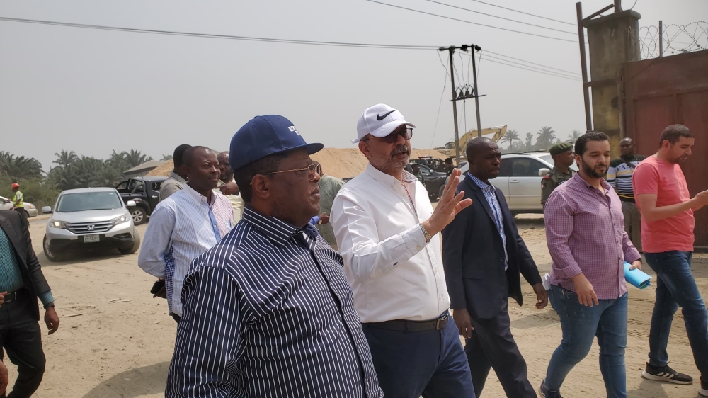 Minister of Works, Sen Umahi  inspects the 56.10 kilometers Enugu-Port Harcourt Dual Carriageway under reconstruction in Abia State and the 15 kilometers Eleme to Onne Junction in East West Road Section 3, comprising of 3 lanes each in Port Harcourt, Rivers State